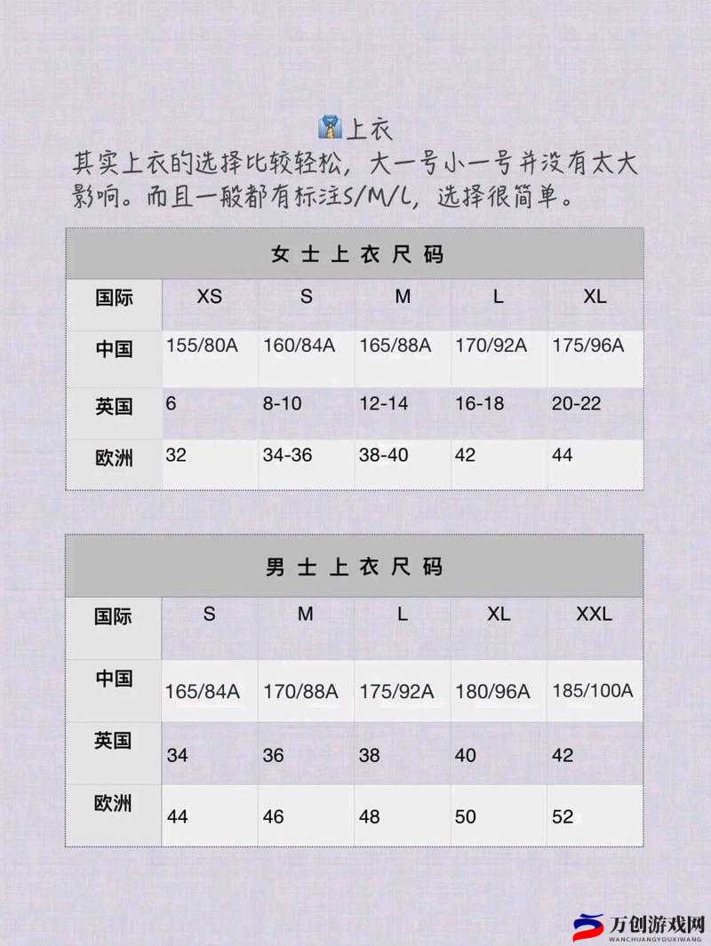 国产尺码与欧洲尺码的转换指南