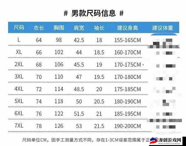 日本一码二码三码尺码与中国尺码的对比及转换指南